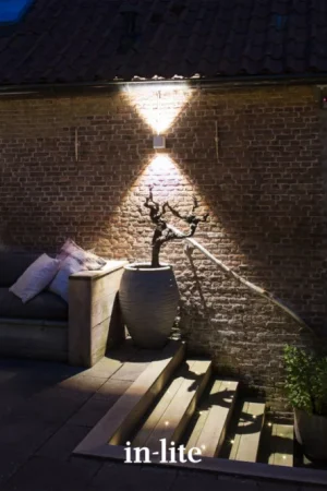 Beperkte Voorraad In-lite wandlamp ACE UP-DOWN WHITE 230V