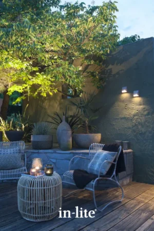 Gereduceerde Prijs In-lite wandlamp WEDGE ROSE SILVER