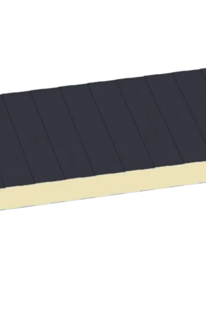 Voordeelprijs Sandwichpaneel wand 2-zijdig antraciet 40mm, 1000x3000mm
