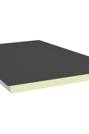 Voordeelprijs Sandwichpaneel wand antraciet micro-rib 40mm, 1000x6000mm