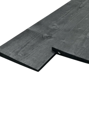 Speciale Aanbieding Vuren zweeds rabat zwart 10/25x195mm fijnbezaagd, 4200mm