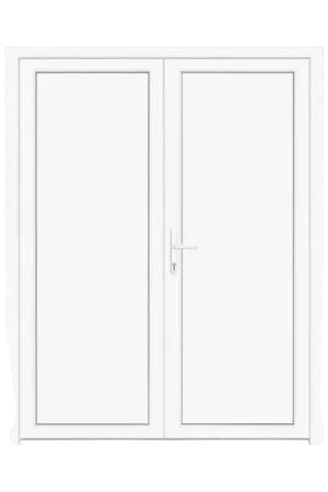 Beste Prijs Kunststof dubbele deur met kozijn blind, 2180x2160mm, wit