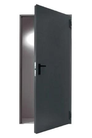 Stalen loopdeur met kozijn – brandwerend antraciet, 990x2120mm Lage Kosten