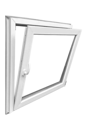 Betaalbaar Kunststof kozijn draai-kiep wit, isolatieglas, 1000x1000mm