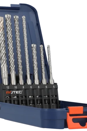Rotec hamerborenset SDS-plus ‘QUATTRO-X’, 7-delig Premium