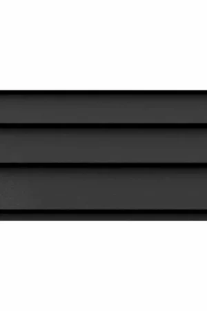 Stalen potdekselplaat 5000x500mm houtnerf Zwart Gecertificeerd