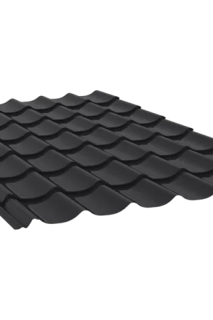 Stalen dakpanplaat matzwart, 1100x3250mm Gecertificeerd