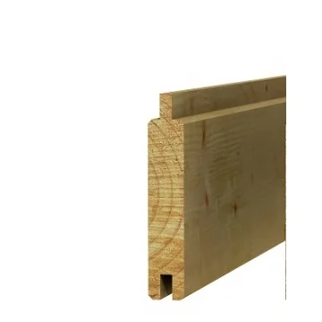 Actieprijs Grenen Blokhutprofiel 2.8x14.5x400cm Geimpregneerd