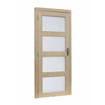 Vuren dubbele glasdeur 4-ruits onbehandeld Bestel Nu