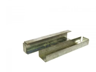 U-profiel t.b.v. betonplaat muur- of hoekbevestiging.* Nieuw