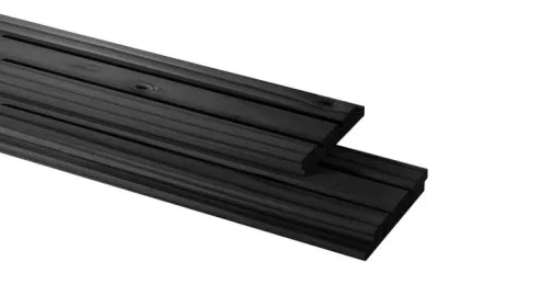 Vuren geschaafd triple profiel 2,2 X 14 X 300 cm, zwart gedompeld.* Bestseller