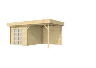 Vuren Topvision Bosuil, 300 x 300 en luifel 300 cm, onbehandeld.* Actieprijs