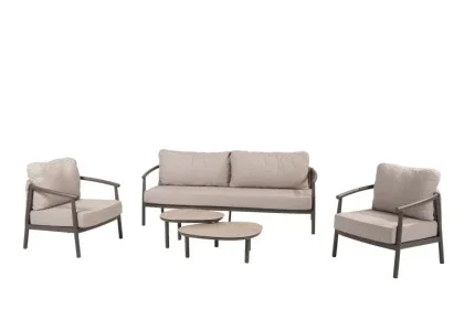 Voordeelprijs Taste by 4 Seasons Outdoor Barolo loungeset met Monroe loungetafels Terre