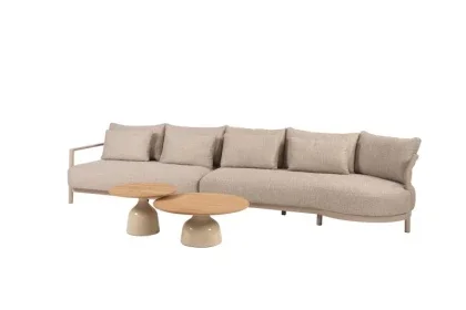 4 Seasons Outdoor Mykonos loungeset latte met June loungetafels creme Express Levering
