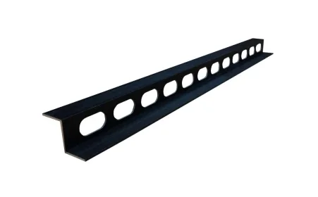 Weekendaanbieding Aluminium S-profiel ventilatielat t.b.v. wandbekleding, 2,5 x 6 x 300 cm, zwart (RAL 9005).*