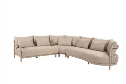 4 Seasons Outdoor Mykonos hoek loungebank Latte Betrouwbaar