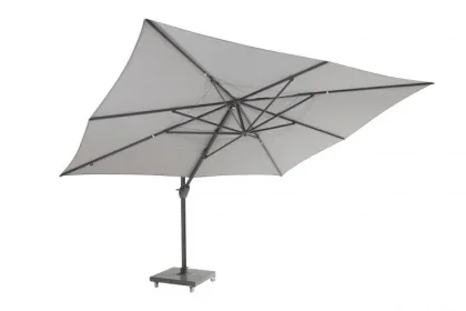 4 Seasons Outdoor Hacienda zweefparasol antraciet 300 x 400 cm. Aanbieding
