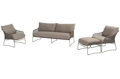 4 Seasons Outdoor Moretti lounge set (zonder tafel) Uitverkoop