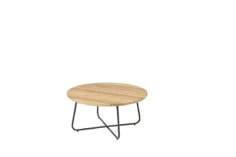 4 Seasons Outdoor Verdi ronde Loungetafel Teak 73 cm (H35) Speciale Aanbieding