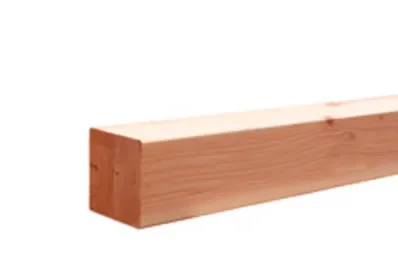 Alleen Vandaag Douglas geschaafde paal duplo verlijmd 14 x 14 x 240 cm, onbehandeld.
