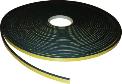 Aanbieding EPDM Afstandband Fiberon zwart comprimeerbaar 5x10mm rol á 20m