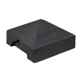 Afdekpet Pyramide zonder uitsparing antraciet gecoat Op = Op