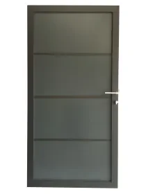 Aluminium/ composiet deur donkergrijs 90x180cm antraciet gepoedercoat Hete Deal