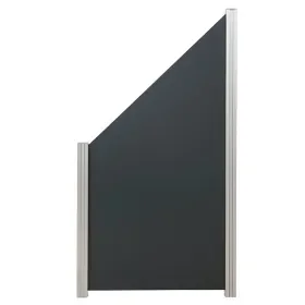 Aluminium/ composiet paneel schuin 90x180/97cm donkergrijs Rechtstreeks Van De Fabrikant