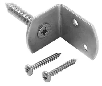 Weekendaanbieding L-beslag RVS los - 35x30mm dikte 2mm - zonder bevestigingsschroeven