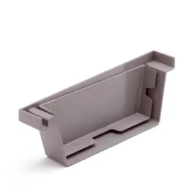 Actieprijs Bakgoot grijs Eindstuk Links 140mm