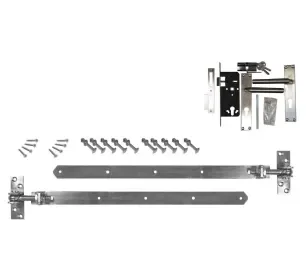 Actieprijs Beslagset blank verzinkt, opgeklampte deur enkel