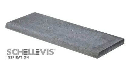 Aanbieding Schellevis zwembadrand 100x40x5 cm Grijs