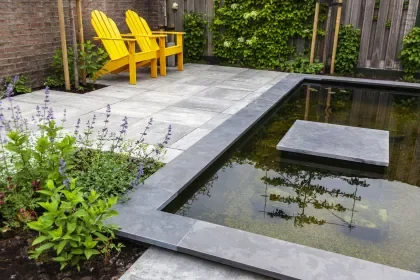 Vijverrand hoek Blue Moon Linea 50/30x50x3 cm Must-Have