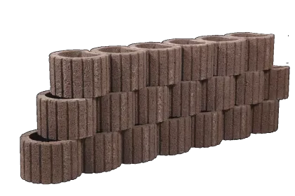 Actieprijs Cirkelflor Groot Bruin/Rood 48x38x30cm