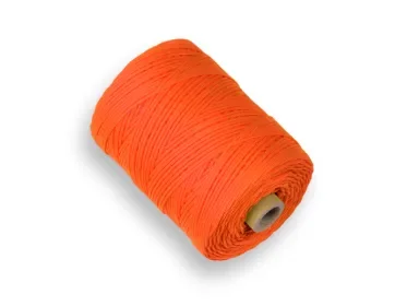 Uitzetkoord Nylon, 1,5 mm dik, oranje, 200 meter, gevlochten koord. Uitverkoop