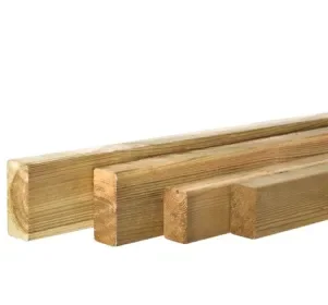 Voordeelprijs Grenen geschaafde regel 1,9 x 7,0 x 180 cm, groen geïmpregneerd.