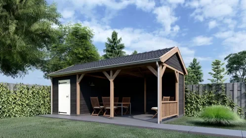 Zadeldak Betula 7500x4150x3350mm (bxdxh) Lage Prijs