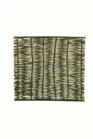 Wilgentenenscherm grof, boven- en onderkant voorzien van latten, 180 x 180 cm. Populair