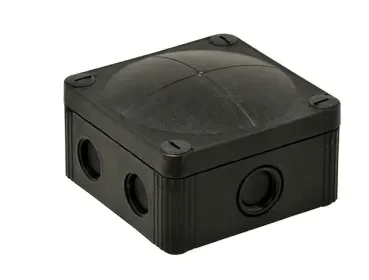 Wiska kabeldoos zwart 407/3 + 3x wartels M20 - 95x95mm Flitsaanbieding