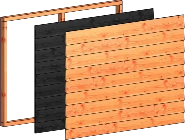 Wandmodule T potdekselplanken 1630x1170mm zwart Bestel Nu