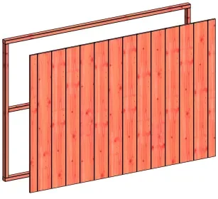 Wandmodule K sponningplank verticaal 2230x1560mm onbehandeld Shop Nu