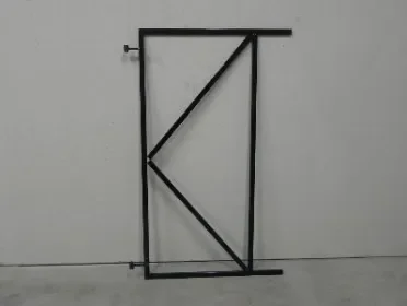 Verstelbare poortframes 90-155cm - zwart gepoedercoat Gecertificeerd