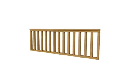 Veilige Betaling Hekwerk recht douglas type B, 228,5 x 73 cm, groen geïmpregneerd.