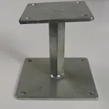 Verstelbare paaldrager Type A 120x120x6mm Gecertificeerd