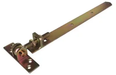 Verstelbaar poortbeslag geel verzinkt 470mm Tijdelijk Beschikbaar