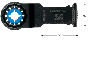 Actieprijs OTK 13/32bi Starlock invalzaagblad Hout/ metaal 32x50 (1 st per set)