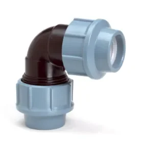 Alleen Vandaag Unidelta knie 90°, Kiwa, 16 bar, 2x klem, 25 mm