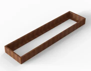 Weekendaanbieding Bloembak corten Module+ 90x150x28 cm