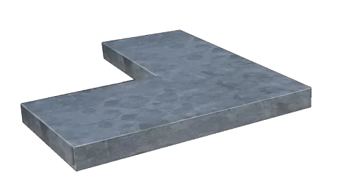 Vijverrand hoek Blue Moon Linea 50/15x50x3 cm Nieuw