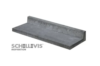 Weekendaanbieding Schellevis L-model 100x40x15 cm Antraciet